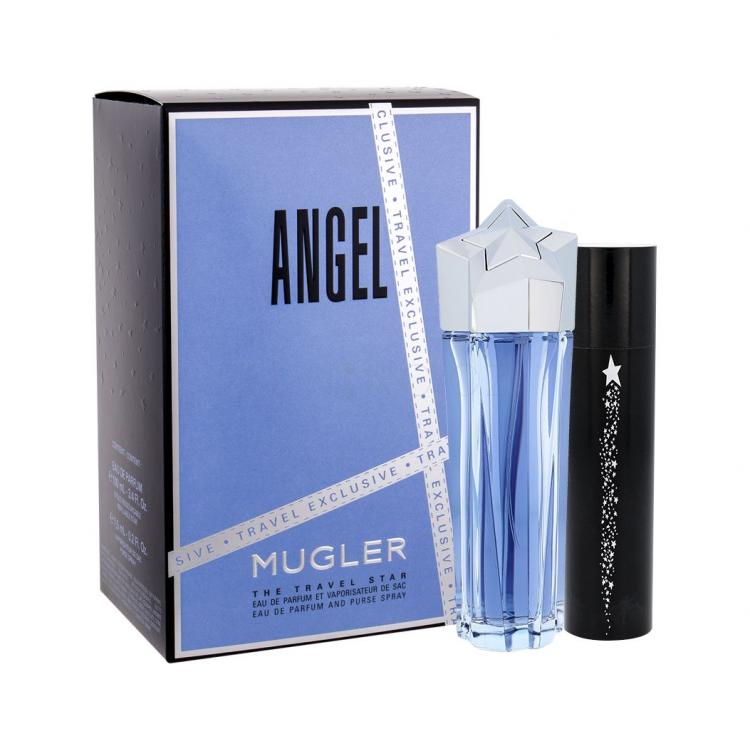 Thierry Mugler Angel Dárková kazeta parfémovaná voda 100 ml + parfémovaná voda 7,5 ml Plnitelný