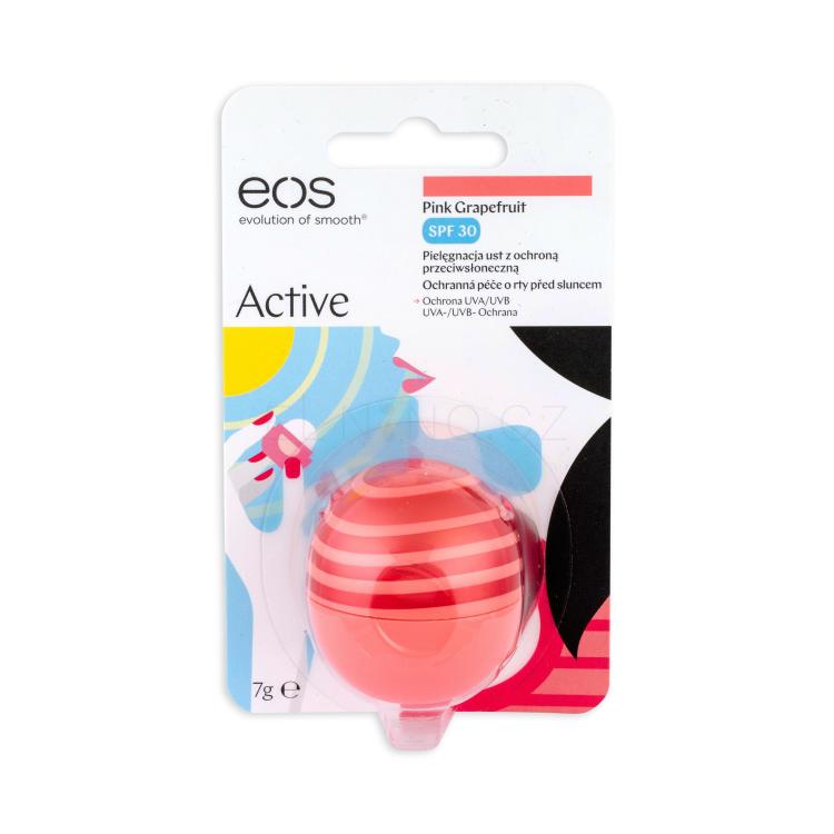 EOS Active SPF30 Balzám na rty pro ženy 7 g Odstín Pink Grapefruit