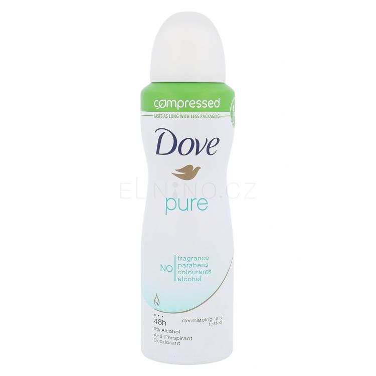 Dove Pure 48h Antiperspirant pro ženy 125 ml