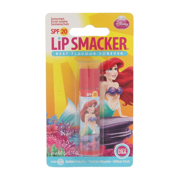 Lip Smacker Disney Ariel SPF20 Balzám na rty pro děti 4 g