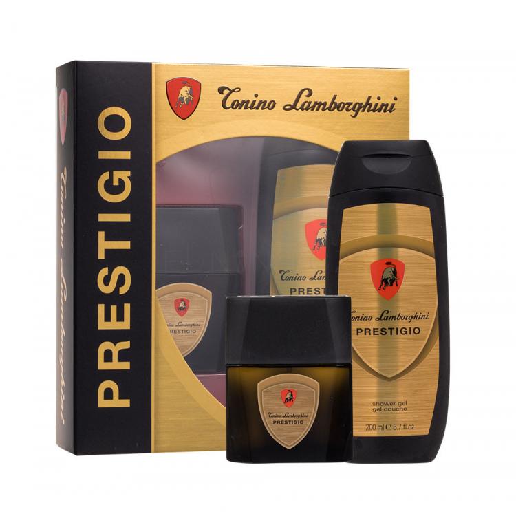Lamborghini Prestigio Dárková kazeta toaletní voda 50 ml + sprchový gel 200 ml poškozená krabička