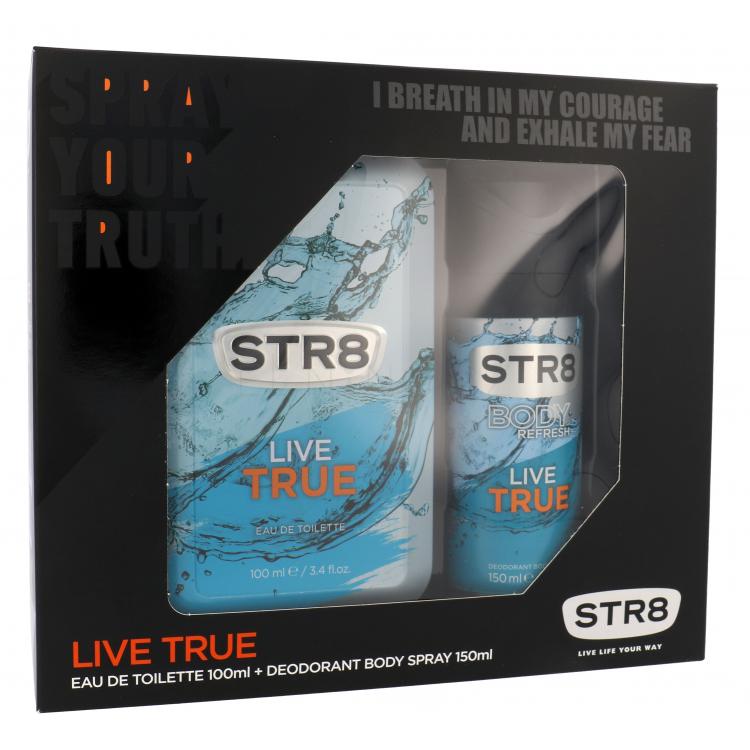 STR8 Live True Dárková kazeta toaletní voda 100 ml + deodorant 150 ml