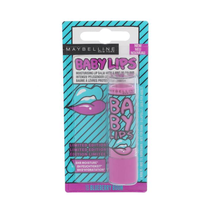 Maybelline Baby Lips Pop Art Balzám na rty pro ženy 4,4 g Odstín 18 Blueberry Boom