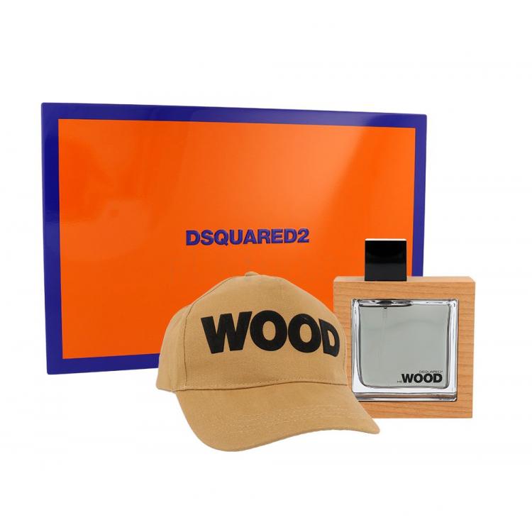 Dsquared2 He Wood Dárková kazeta toaletní voda 50 ml + kšiltovka