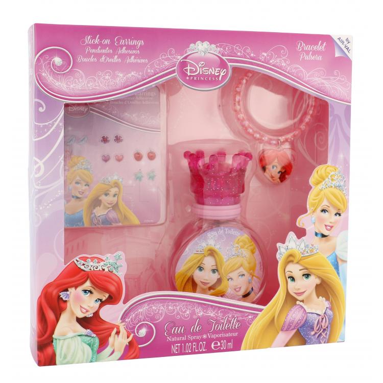 Disney Princess Princess Dárková kazeta toaletní voda 30 ml + náramek + samolepky na náušnice