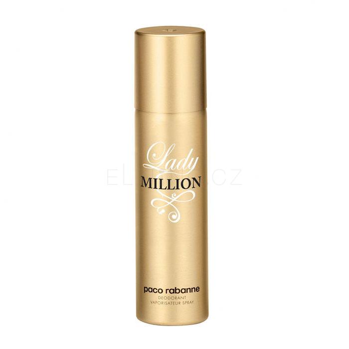 Paco Rabanne Lady Million Deodorant pro ženy 150 ml poškozená krabička