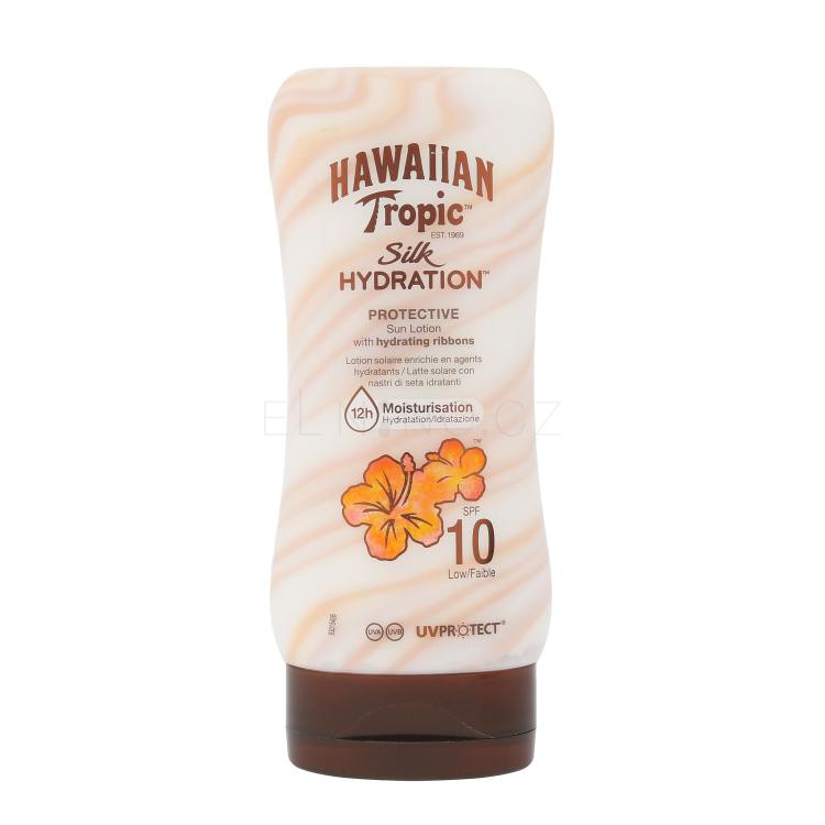Hawaiian Tropic Silk Hydration Protective Sun Lotion SPF10 Opalovací přípravek na tělo pro ženy 180 ml