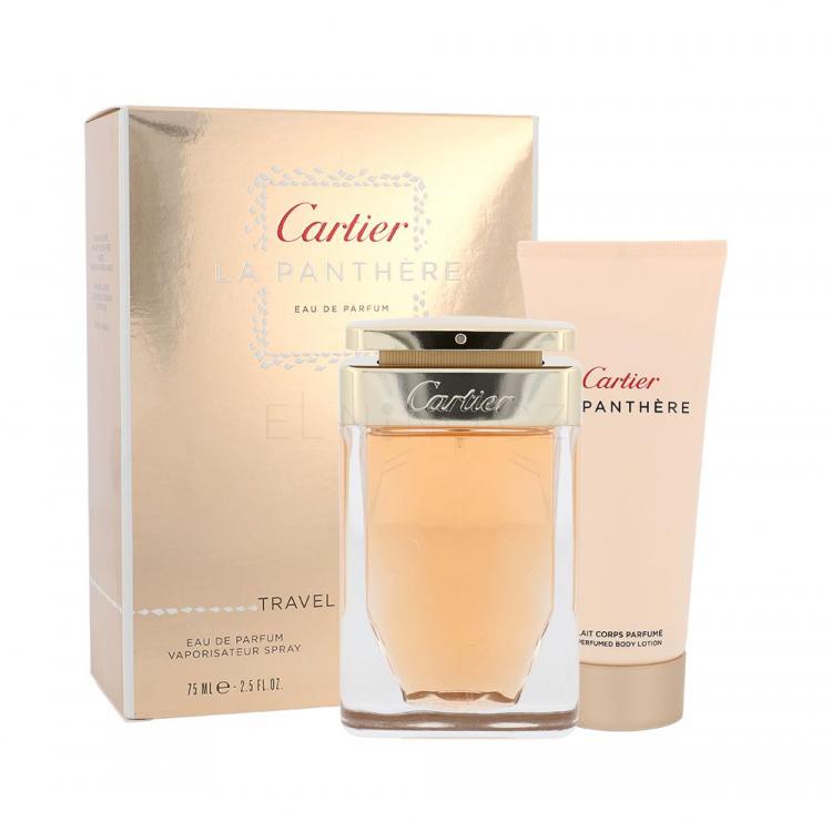 Cartier La Panthère Dárková kazeta parfémovaná voda 75 ml + tělové mléko 100 ml