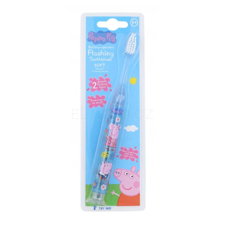 Peppa Pig Peppa Battery-Operated Flashing Toothbrush Zubní kartáček pro děti 1 ks