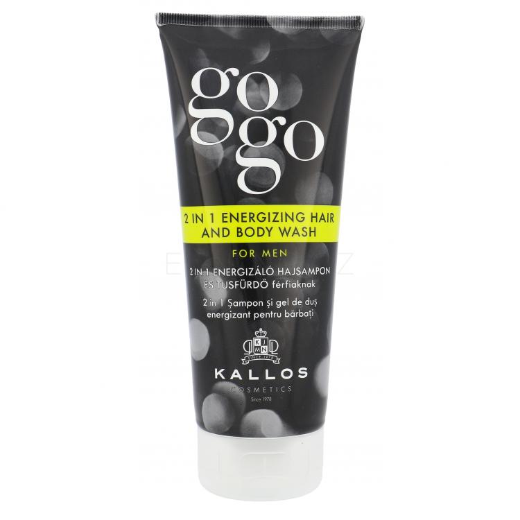 Kallos Cosmetics Gogo 2 in 1 Energizing Hair And Body Wash Sprchový gel pro muže 200 ml
