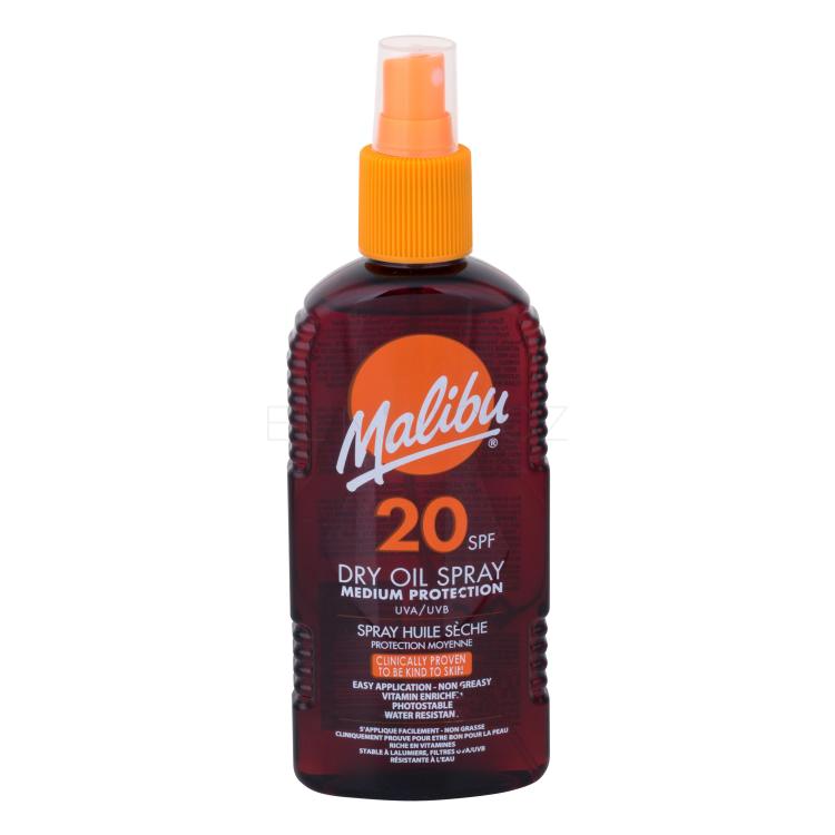 Malibu Dry Oil Spray SPF20 Opalovací přípravek na tělo 200 ml