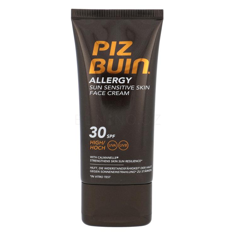 PIZ BUIN Allergy Sun Sensitive Skin Face Cream SPF30 Opalovací přípravek na obličej 50 ml poškozená krabička