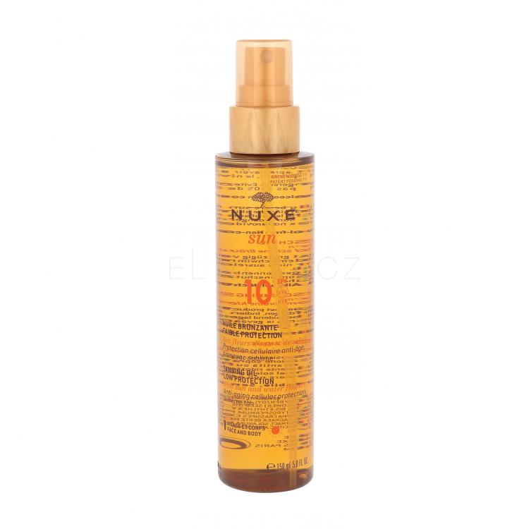 NUXE Sun Tanning Oil SPF10 Opalovací přípravek na tělo 150 ml