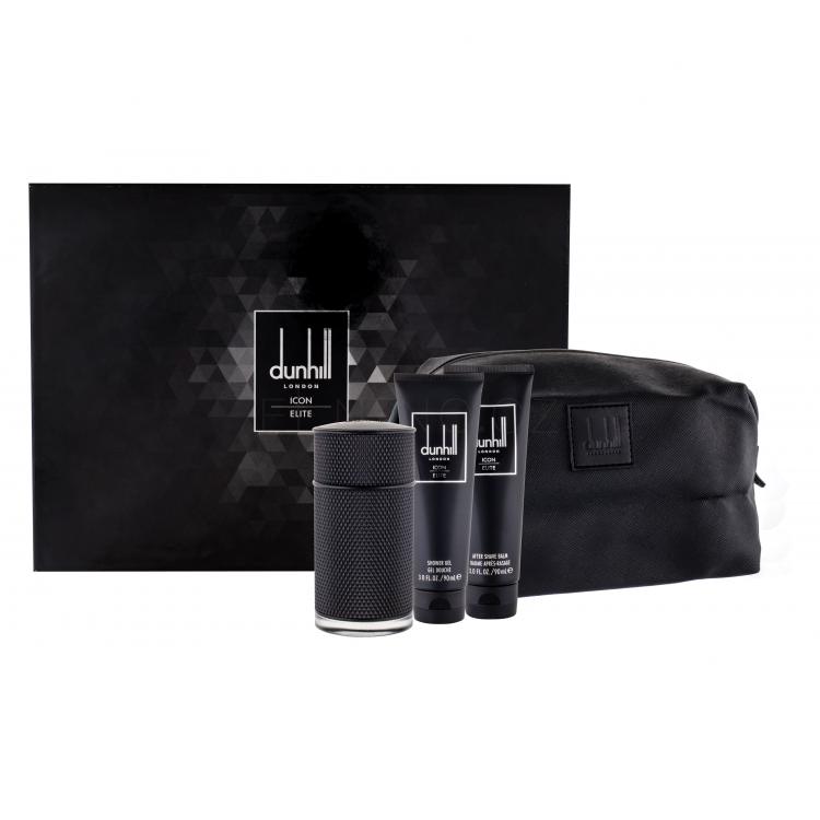 Dunhill Icon Elite Dárková kazeta parfémovaná voda 100 ml + sprchový gel 90 ml + balzám po holení 90 ml + kosmetická taška