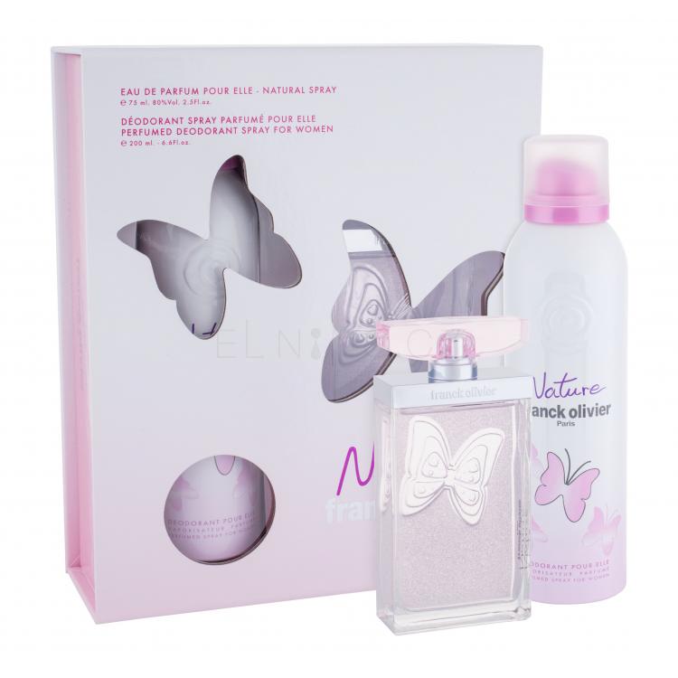 Franck Olivier Nature Dárková kazeta parfémovaná voda 75 ml + deodorant 200 ml
