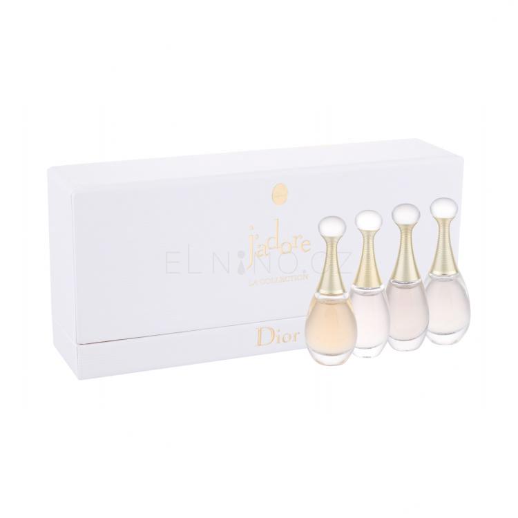 Christian Dior Mini Set 3 Dárková kazeta parfémovaná voda J´adore 5 ml + parfémovaná voda J´adore Absolue 5 ml + parfémovaná voda J´adore Voile 4 ml + toaletní voda J´adore 4 ml